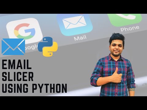 Email slicer using python| Python project | Learn python