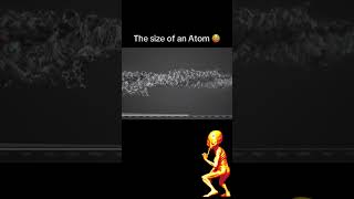 Real size of an Atom! 💥 #physics #sigma #atom