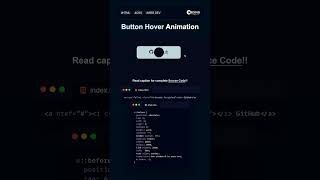 Button Hover Animation.  #coding #webcoding #webdesign #webdevelopment #python