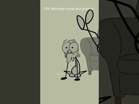 Watching movies with parents! (4k memes) #shorts