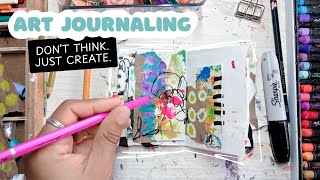 Relaxing Art Journal With Me! | Letting Loose In My Mixed Media Junk Journal
