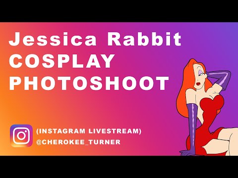 Jessica Rabbit Photoshoot BTS (Instagram Livestream)