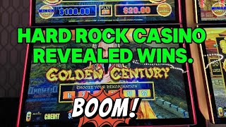 HARDROCK CASINO REVEALED WINS on golden century slot machine 👀▶️✅️