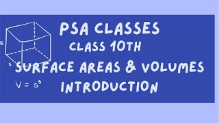 Ex 12.1 Intro | Surface Areas and Volumes | Chapter 12 | Class 10 Math