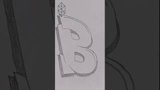 Huruf B #mudah #easy #marukanken #graffitiletters #font #tips