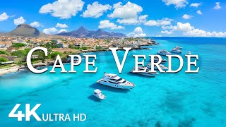 FLYING OVER CAPE VERDE (4K UHD) - Amazing Beautiful Nature Scenery with Relaxing Music - 4K VideoUHD