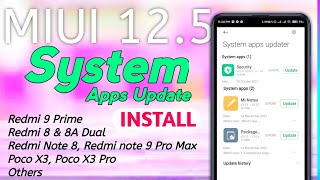 Miui 12.5 New System App Update Now Redmi & Poco Devices