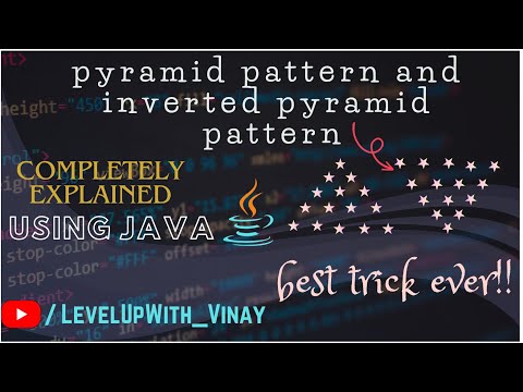 pyramid and inverted pyramid pattern in java language