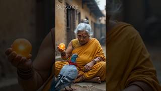 The Magic Laddu and the Hungry Pigeon. #shortvideo #ytshorts #aishort