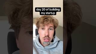 day 2o of building my startup from zero #buildinpublic #staymotivated #shorts