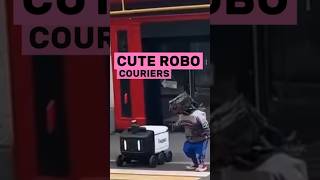 Cutest robots in the world😍🥰 #cuterobot #robocourier