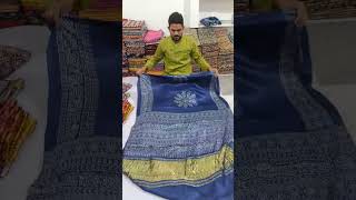 Modal silk saree | modal silk | Ajrakh print | 8770161395 #modalsilk
