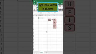 Serial Number in excel shortcut || #shorts #tipsandtricks #msexcel #ifformula #excel #viralshorts