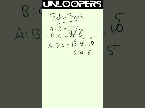 solve ratios fast  #maths #quickmathhacks #mathstricks #ratios