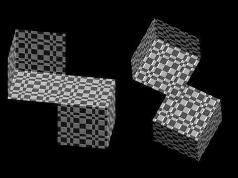 Enigmatic cubes pair