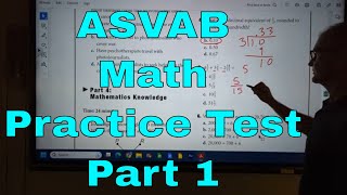 ASVAB Mathematical Knowledge Practice Exam Part 1