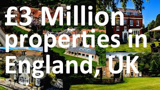 £3 Million properties on RightMove, available to buy in England, UK (July 2022)