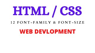 12 CSS Font-family And Font-size Tutorial (Somali)