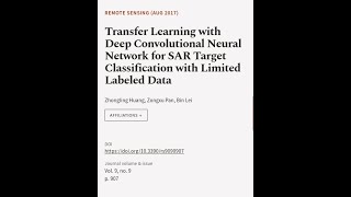 Transfer Learning with Deep Convolutional Neural Network for SAR Target Classificatio... | RTCL.TV
