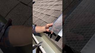Installing Micro Mesh Gutter Guard #gutterinstallation #concordgutterservice #diy #gutterguard