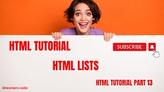 HTML TUTORIAL | HTML LISTS | HTML FULL COURSE #htmltutorial #htmltags #htmllists