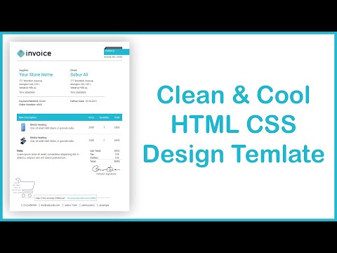 Create a Awesome Invoice Template Using HTML & CSS