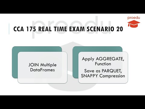 CCA 175 Real Time Exam Scenario 20 | JOIN Multiple DataFrames | Save as PARQUET | SNAPPY Compression