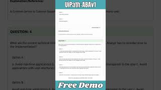 UiPath-ABAv1 Certification Exam Dumps - Renovated and Free