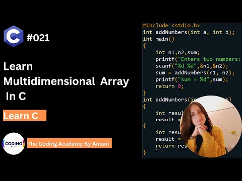 [English] Fundamentals Of Programming With C #021 - Learn Multidimensional  Array in C Programming