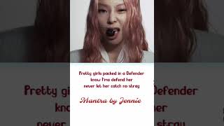 Mantra by jennie pre-chorus lyrics😭💙.. #kimjennie #mantrajennie #bpjennie