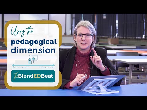 Episode 5: Using the pedagogical dimension