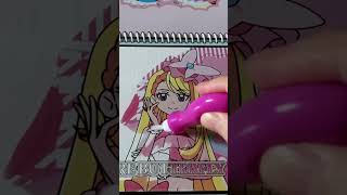キュアバタフライもお美しい！色鮮やかに仕上がった水ぬりえをご覧あれ！#キュアバタフライ #スカプリ #ぬりえ #ひろがるスカイプリキュア #子育て育児研究所