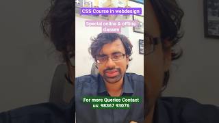 special online offline classes for CSS Course in webdesign
