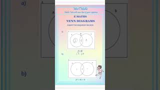 Venn Diagrams #venndiagrams #mathlessons #elementarymaths #maths #mathematics #gcsemaths #olevel