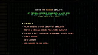Computer terminal printing - screensaver in C# .NET (source code incl.)