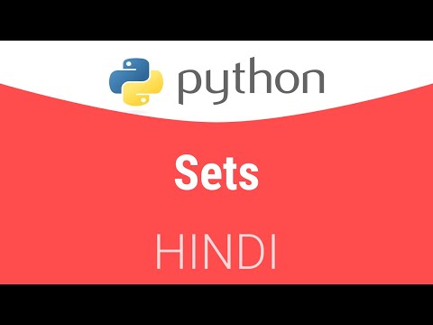 1.7 Sets in Python | Hindi Tutorial