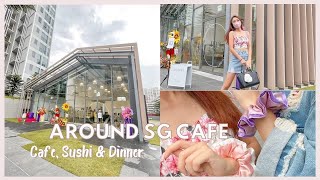 New 'Glasshouse' café in the East of Singapore | Around SG, Sushi and Tako vlog ♡
