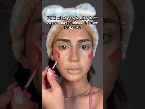 POV: what people who don’t wear makeup think a full face looks like #makeup #beauty #fullglam