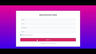register form bootstrap 4 5 gradient background color code github #Short