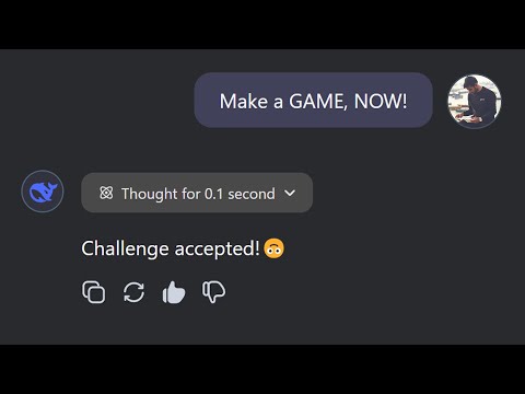 I made A GAME with DEEPSEEK AI in 15 Minutes !!