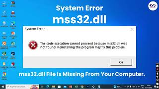 How To Fix mss32.dll Error? #mss32dll #error #errorfix #dll #dlldownload #windows