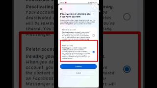 Facebook Account Delete Kaise Karein Permanently || How to delete facebook account..✅️💯 #shorts