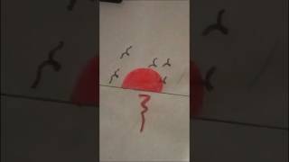 #drawing #artandcraft #art #drawingprocess #paintingdrawing #sunset #sunsetview #beautifulsunset
