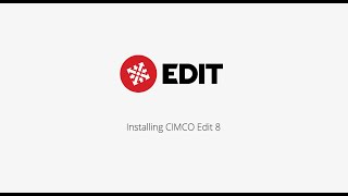 How to install CIMCO Edit