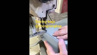 Sewing bags in oem bags factory #oemfactory #leather #bag #accessories #customized #sewingbag #fyp