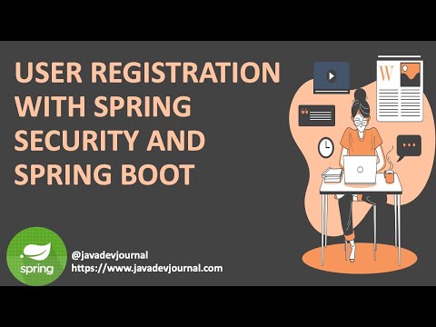 User registration using spring security and spring boot