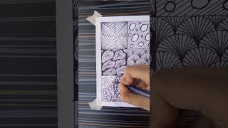Easiest Zentangle pattern Part - 9 #zentangle #art #shorts