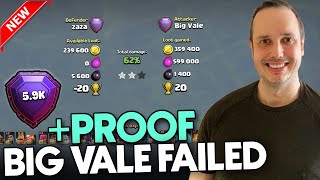 Big Vale Failed ! +5.9k Trophy Player Failed Most Powerful TownHall-15 Unbeatable legend base 2023