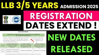MH CET LAW (3/5 Yrs) Registration Dates Extended Official Update 🔥| LAW CET Admission Process 2025