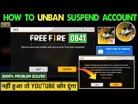 😢Free Fire ID Unban Kaise Kare 2023 | How To Unban Free Fire Account | FF ID Unsuspend Kaise Kare